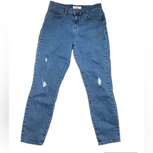 Vans Blue Skinny Jeans Pre Scuffed